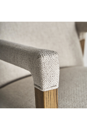   Cream Linen Accent Armchair | Oroa.com