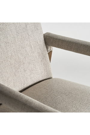   Cream Linen Accent Armchair | Oroa.com