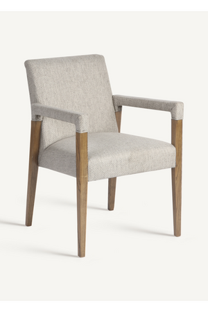   Cream Linen Accent Armchair | Oroa.com