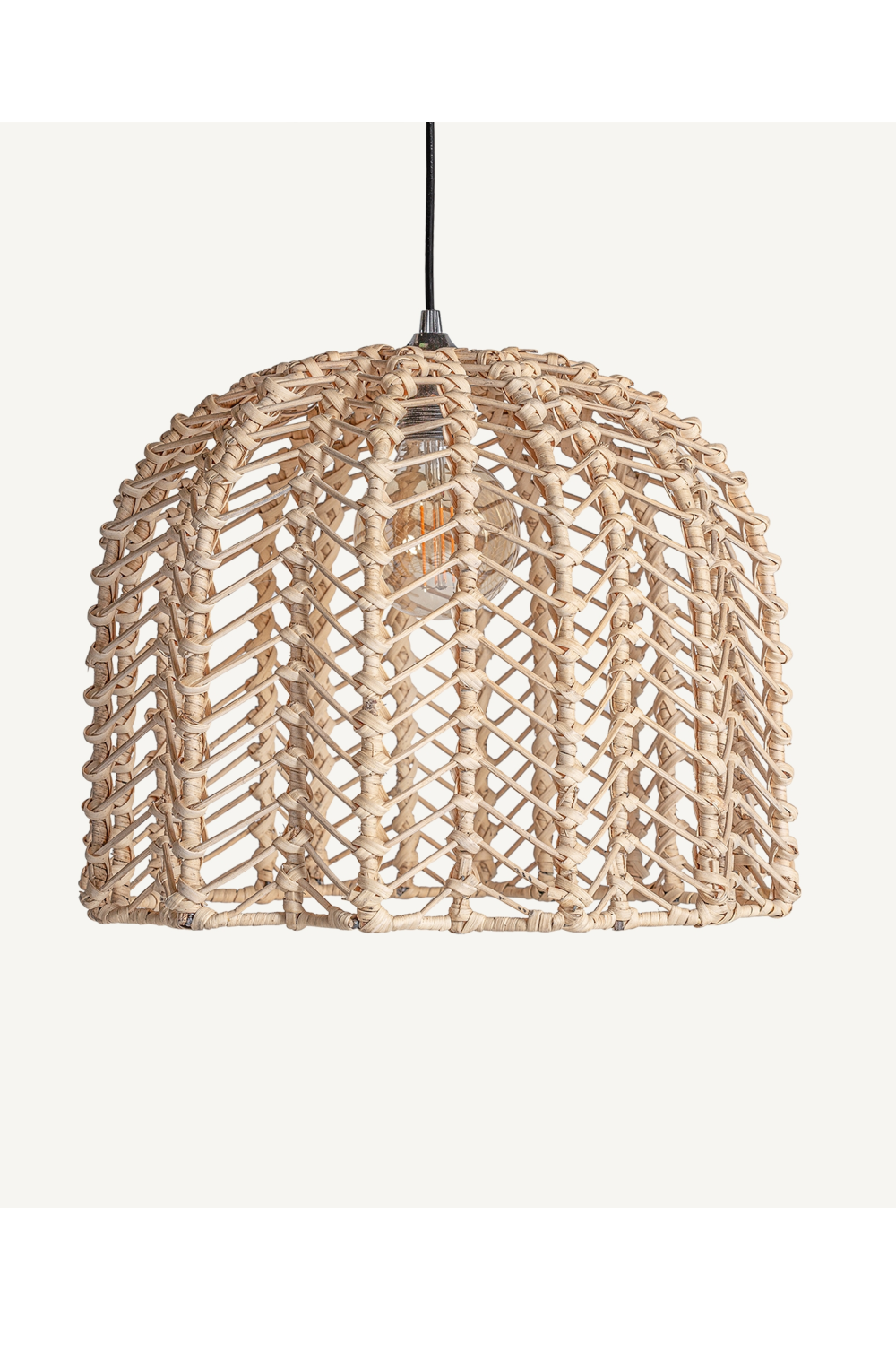   Braided Rattan Dome Hanging Lamp | Oroa.com