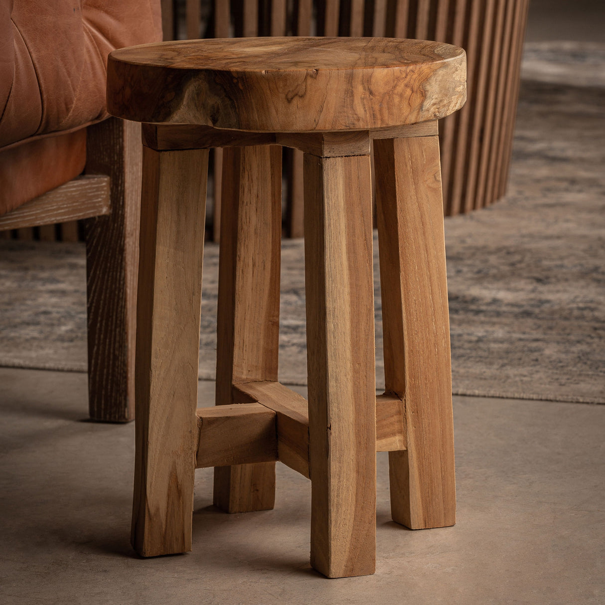   Tropical Hardwood Footstool | Oroa.com
