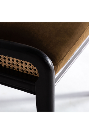   Velvet Seat Rattan Dining Chair | Oroa.com