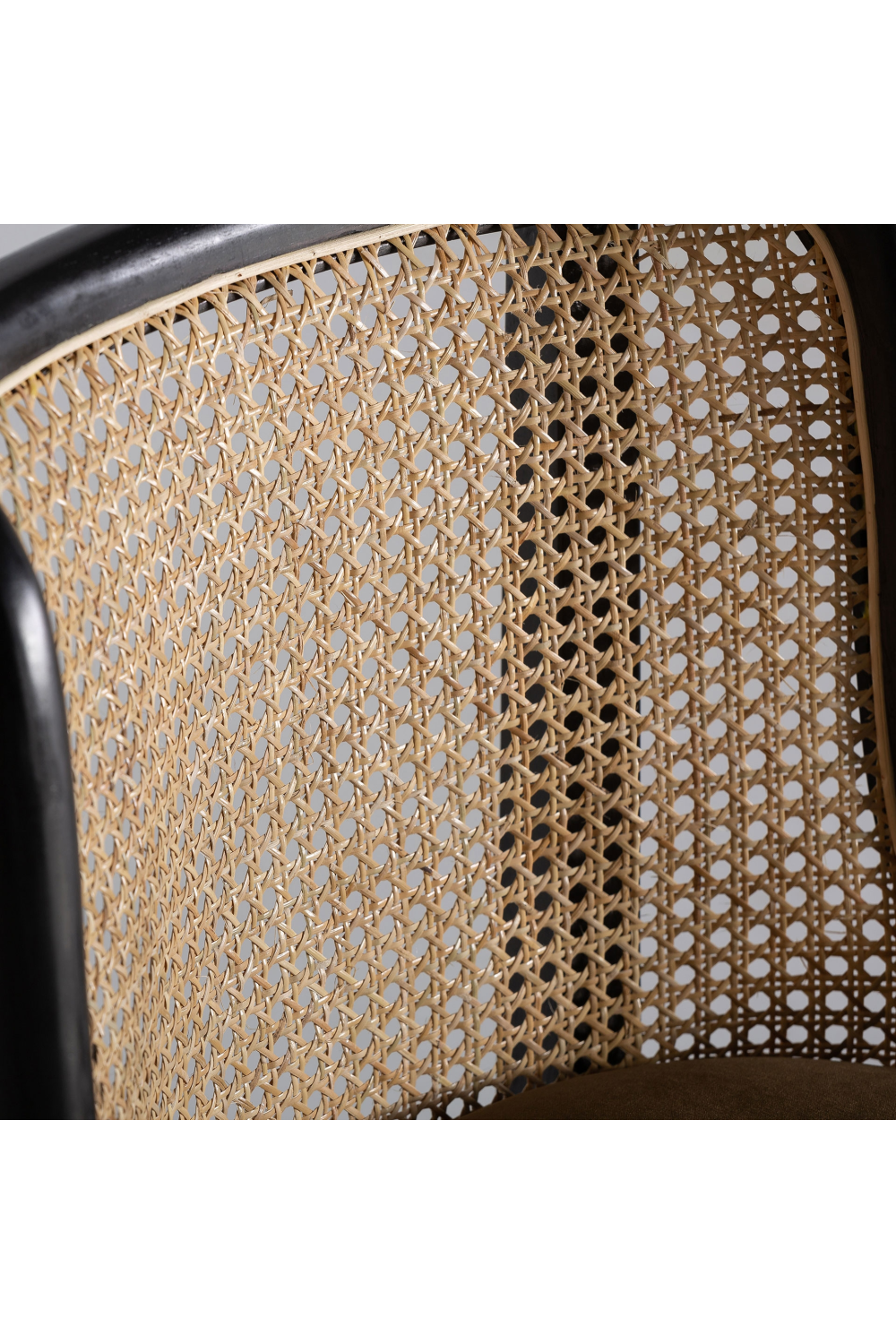   Velvet Seat Rattan Dining Chair | Oroa.com