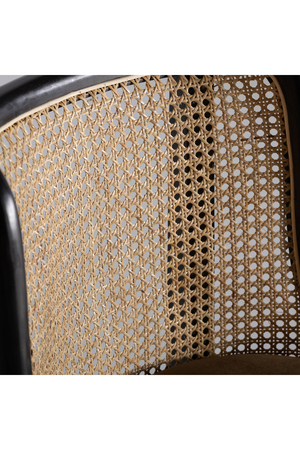  Velvet Seat Rattan Dining Chair | Oroa.com
