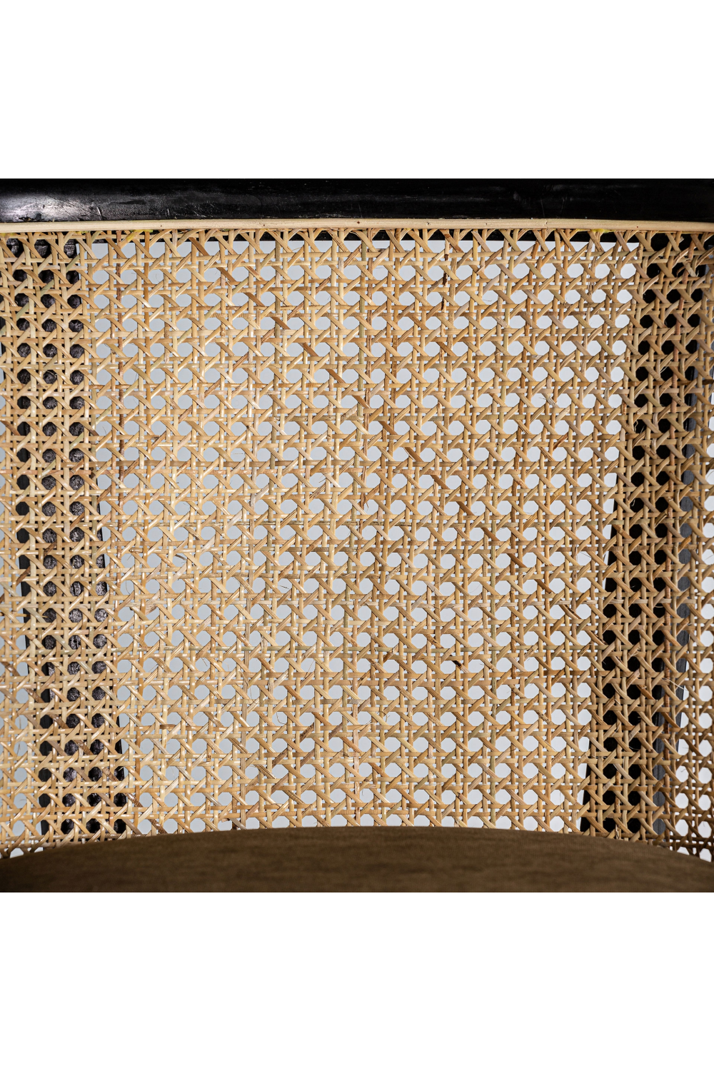   Velvet Seat Rattan Dining Chair | Oroa.com