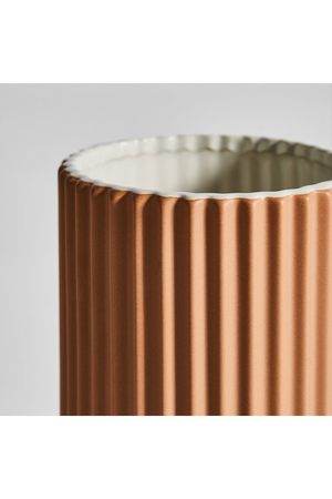   White Stone Fluted Vase | Oroa.com