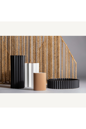   White Stone Fluted Vase | Oroa.com