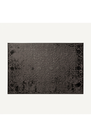   Black Viscose Carpet 6'5" x 9'5" | Oroa.com