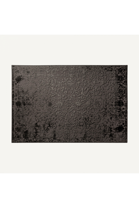   Black Viscose Carpet 6'5" x 9'5" | Oroa.com