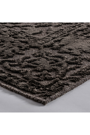   Black Viscose Carpet 6'5" x 9'5" | Oroa.com