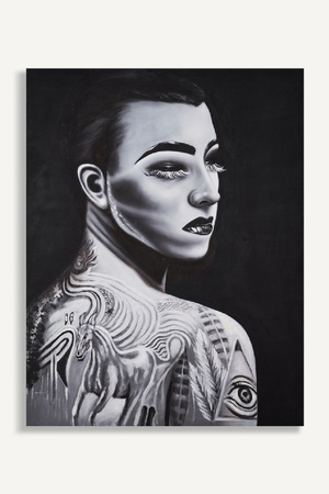   Tattooed Woman Art Print | Oroa.com