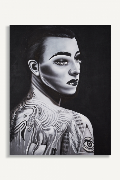   Tattooed Woman Art Print | Oroa.com