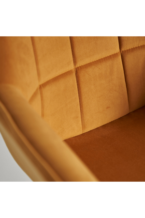   Yellow Velvet Swivel Desk Chair | Oroa.com