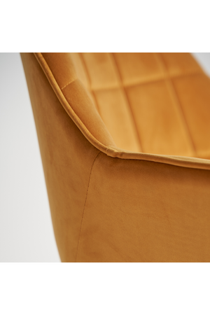   Yellow Velvet Swivel Desk Chair | Oroa.com