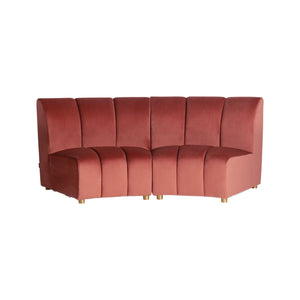   Pink Velvet Modular Sofa | Oroa.com