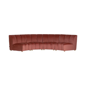   Pink Velvet Modular Sofa | Oroa.com