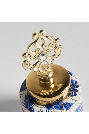   Blue Leaves Ceramic Vase S | Oroa.com