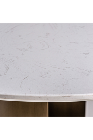   Gray Stone Round Dining Table | Oroa.com
