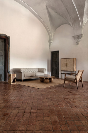   Gray Velvet Chesterfield Sofa | Oroa.com