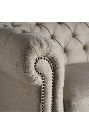   Gray Velvet Chesterfield Sofa | Oroa.com