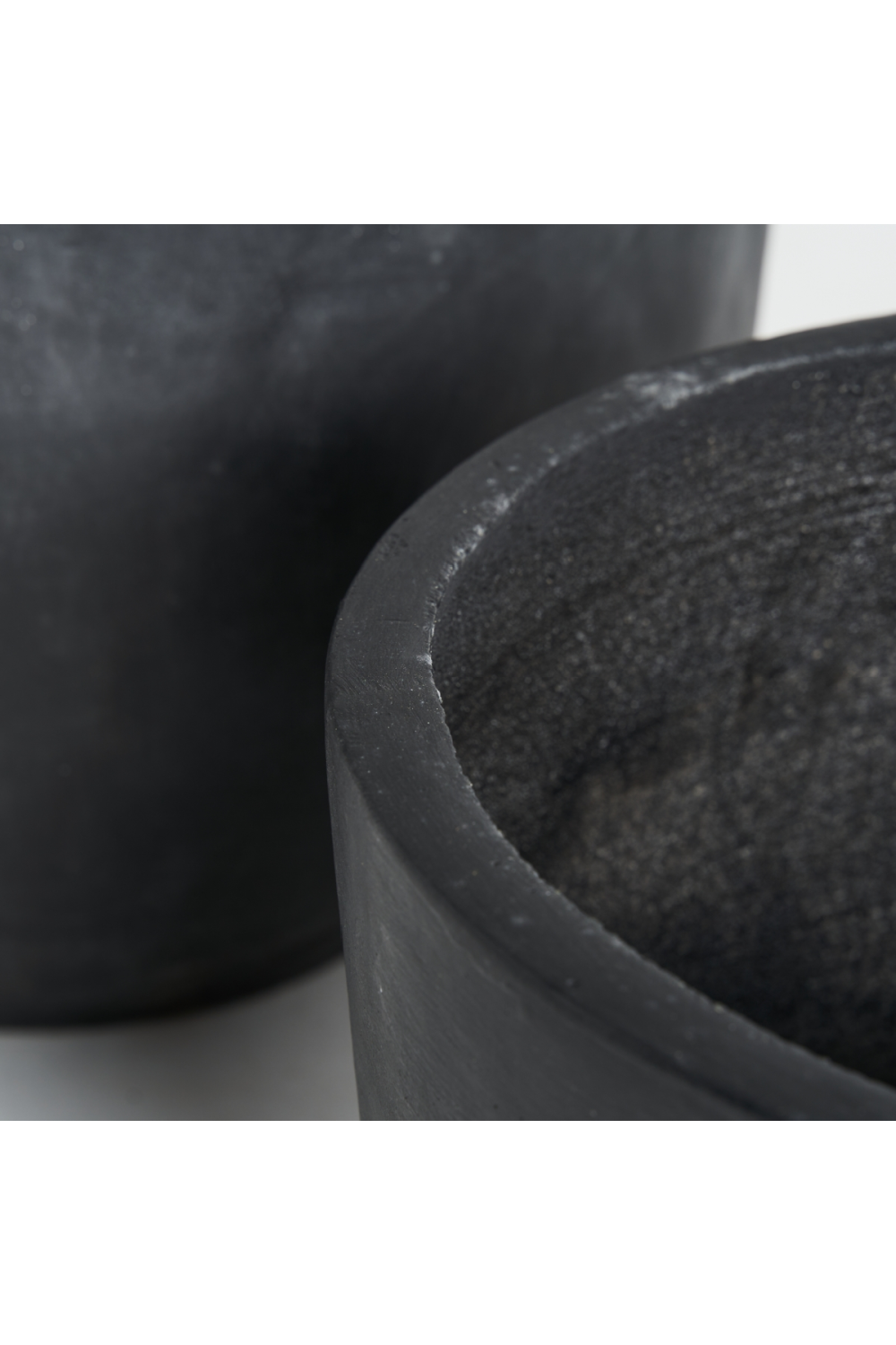   Black Terracotta Planters (2) | Oroa.com