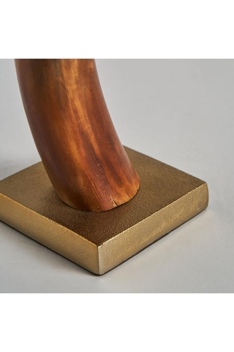   Brown Horn Decor Figure L | Oroa.com