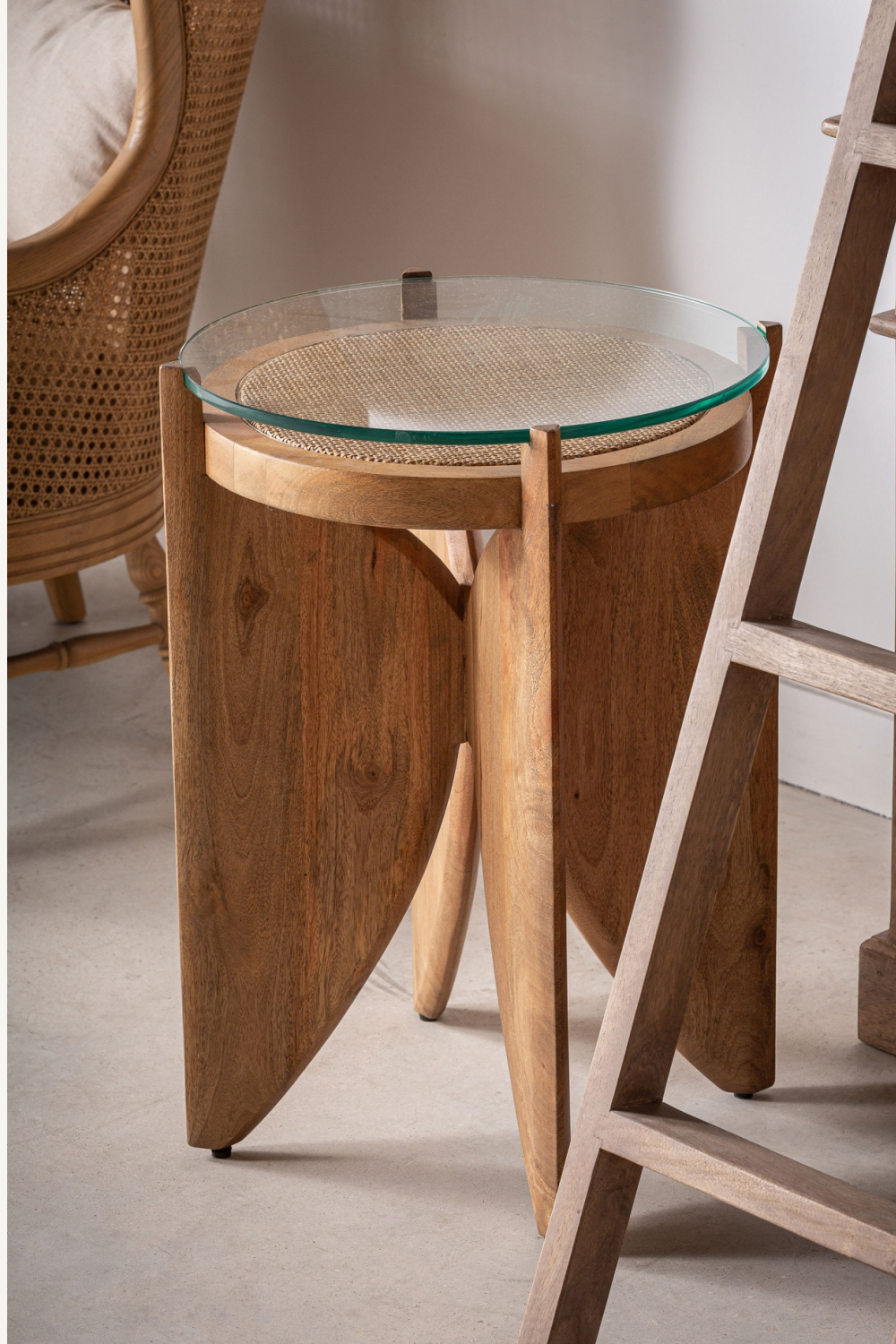   Rattan Accent Side Table | Oroa.com