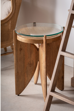   Rattan Accent Side Table | Oroa.com
