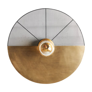   Gold Round Wall Lamp | Oroa.com