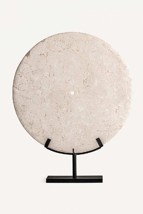   Cream Marble Round Decorative Object | Oroa.com