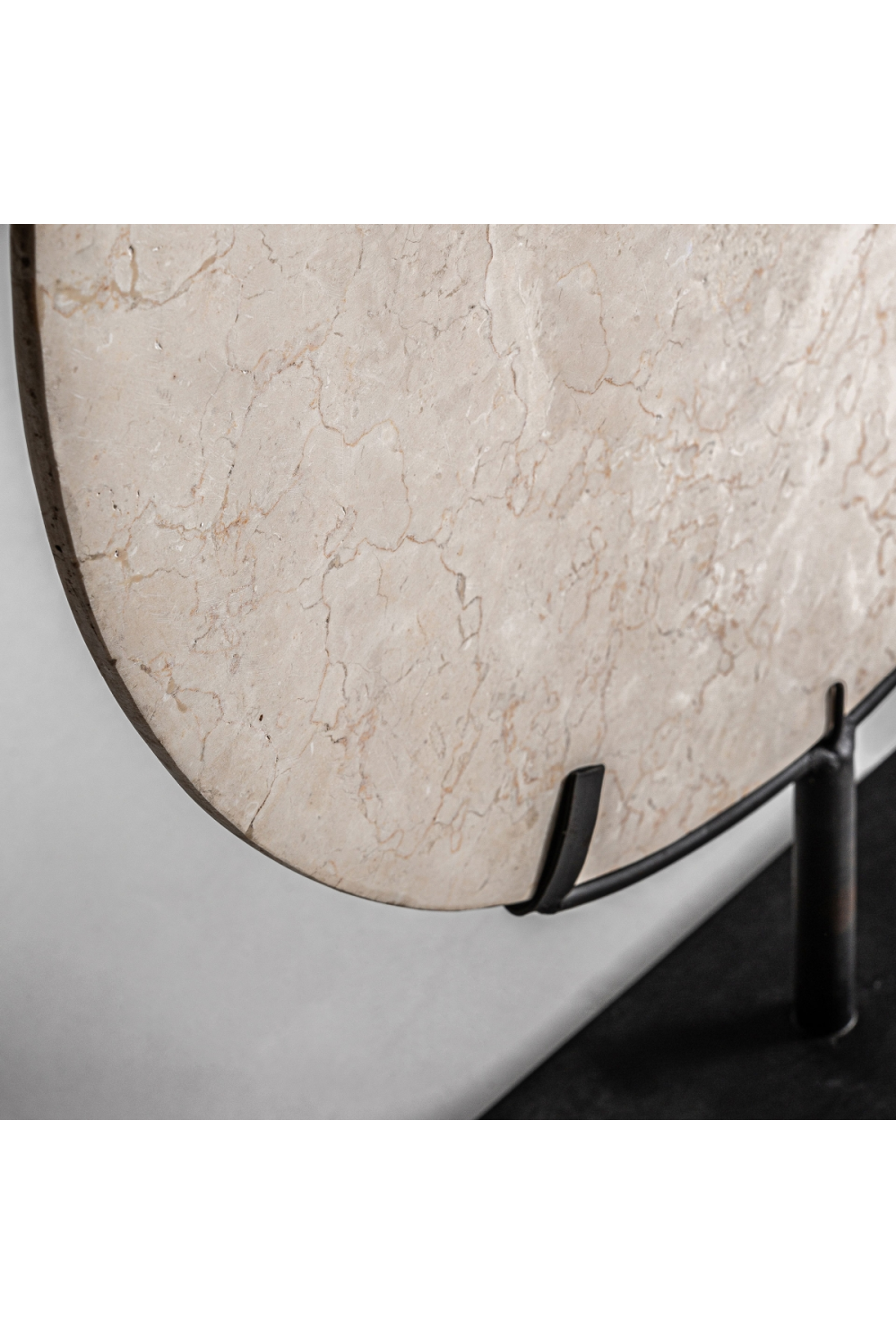   Cream Marble Round Decorative Object | Oroa.com