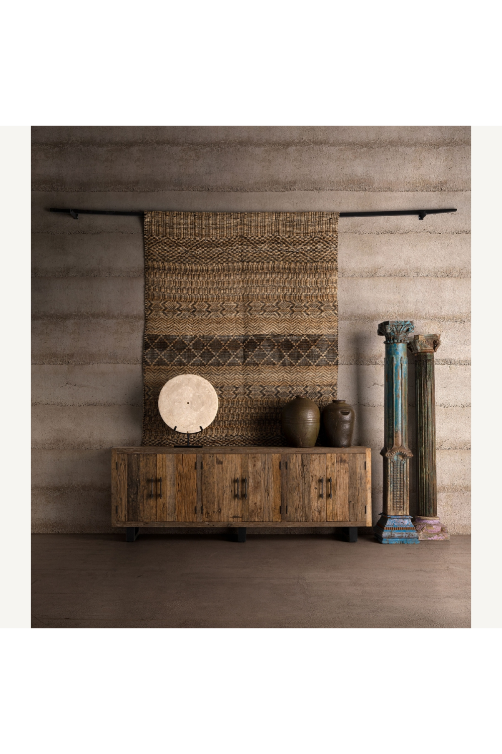   Cream Marble Round Decorative Object | Oroa.com