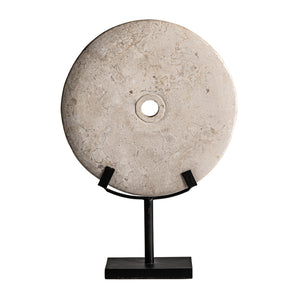   Cream Marble Round Decorative Figure | Oroa.com