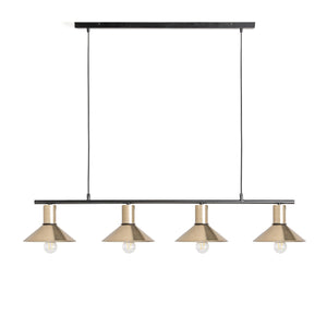   Modern European furniture - Gold 4-Light Linear Pendant Lamp - www.oroa.com | Oroa.com
