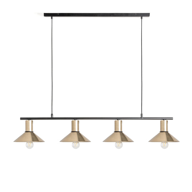 Modern European furniture - Gold 4-Light Linear Pendant Lamp - www.oroa.com