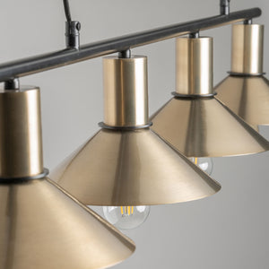   Modern European furniture - Gold 4-Light Linear Pendant Lamp - www.oroa.com | Oroa.com