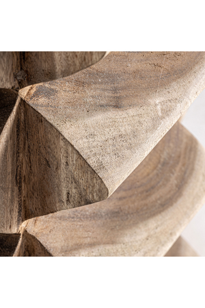   Carved Suar Wood Side Table | Oroa.com