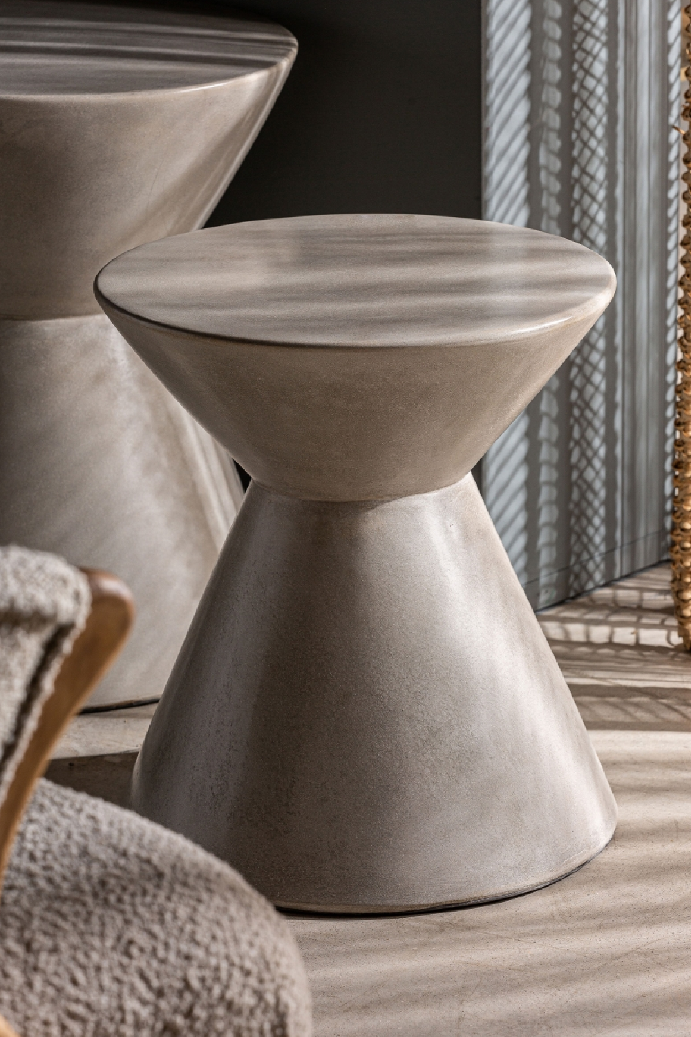   Cement Cone-Shaped Side Table | Oroa.com