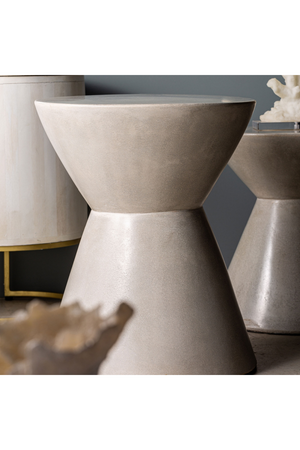   Cement Cone-Shaped Side Table | Oroa.com