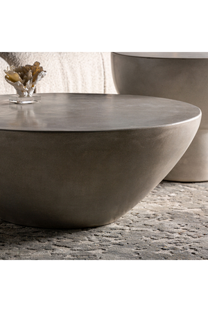   Gray Cement Bowl-Shaped Coffee Table | Oroa.com