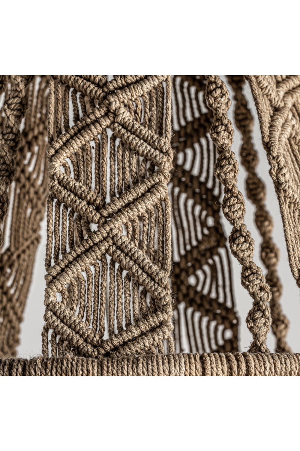   Woven Brown Cotton Pendant Light | Oroa.com
