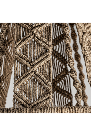   Woven Brown Cotton Pendant Light | Oroa.com