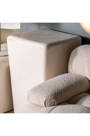   White Stone Side Table | Oroa.com