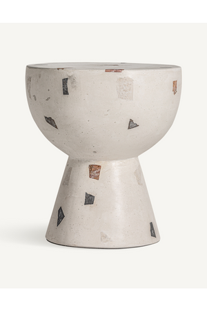   White Terrazzo Side Table | Oroa.com