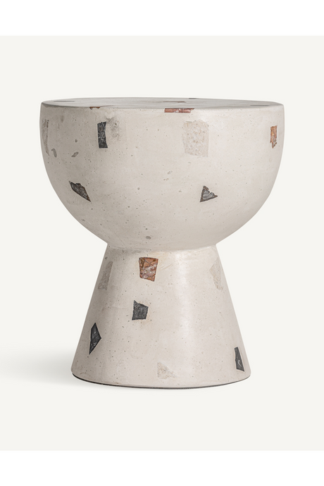   White Terrazzo Side Table | Oroa.com