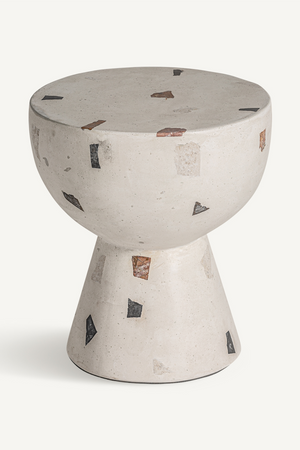   White Terrazzo Side Table | Oroa.com