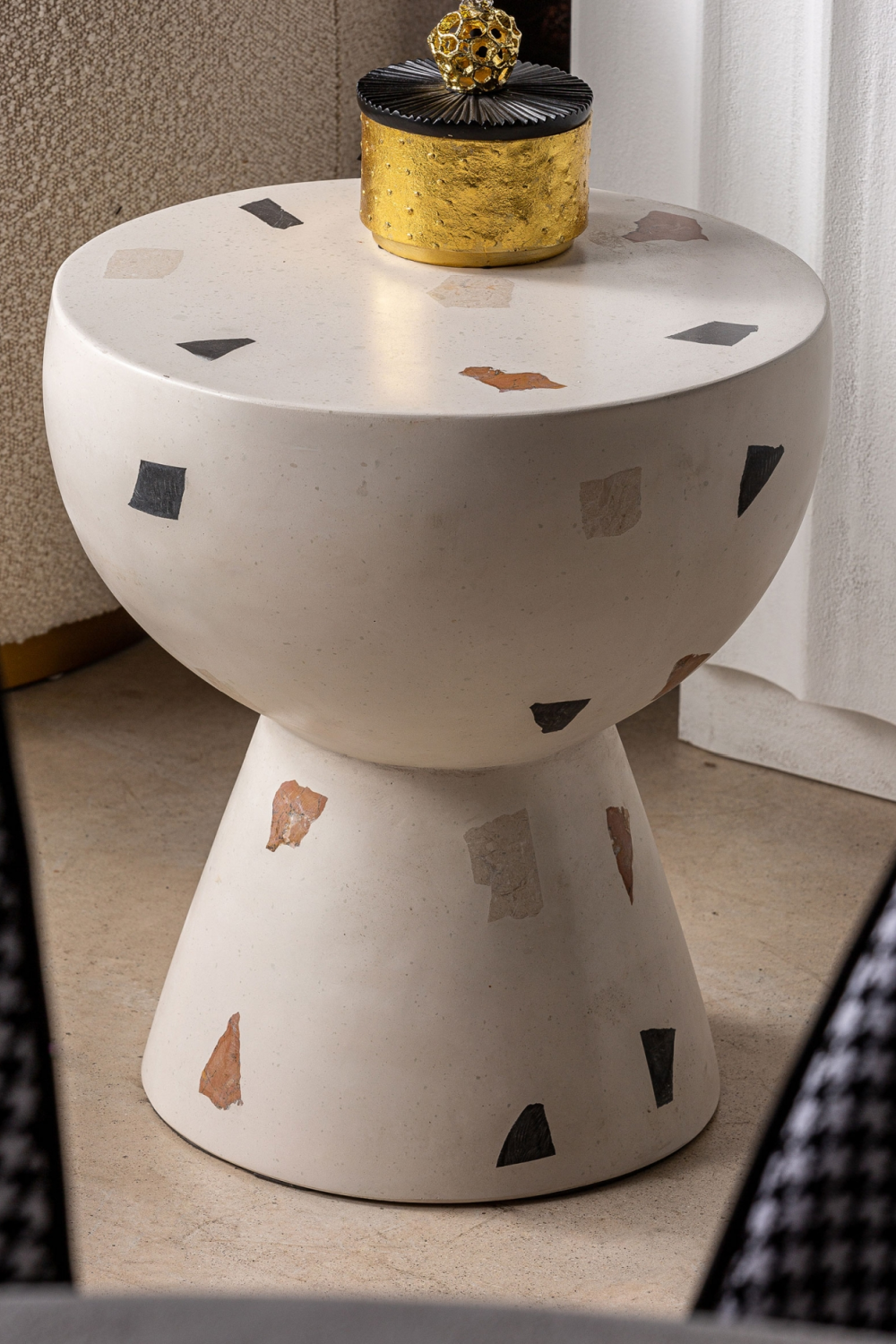   White Terrazzo Side Table | Oroa.com