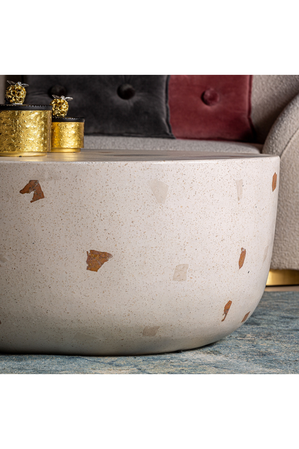   Solid White Terrazzo Coffee Table | Oroa.com