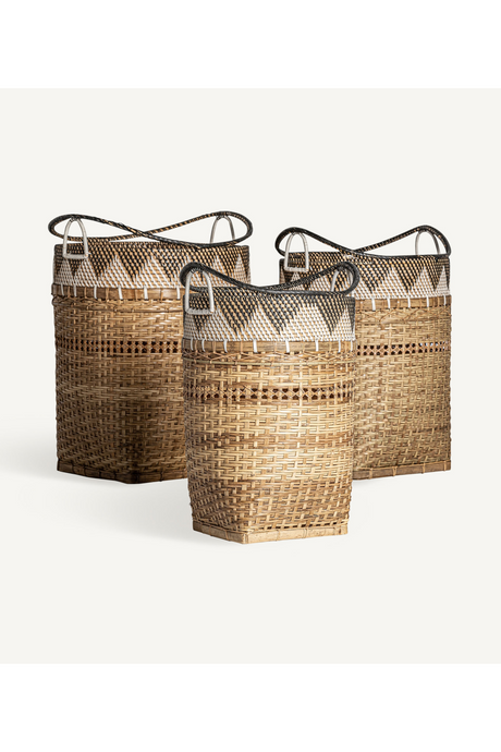   Rattan Stackable Baskets (3) | Oroa.com