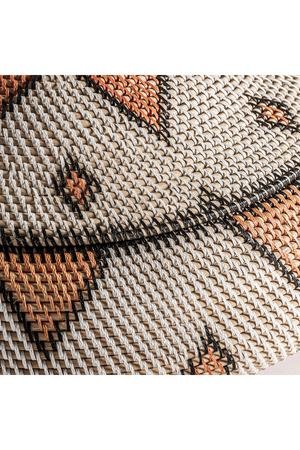  Patterned Rattan Lidded Vase | Oroa.com